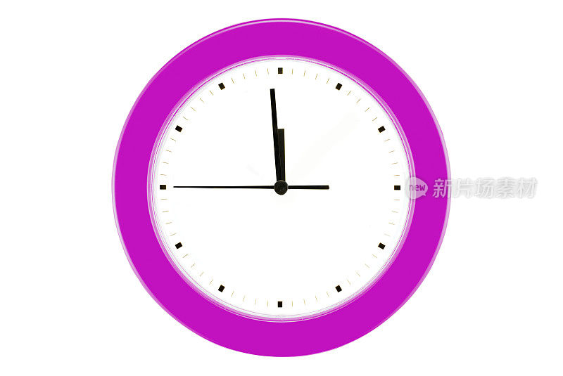 紫红色挂钟- 11:59